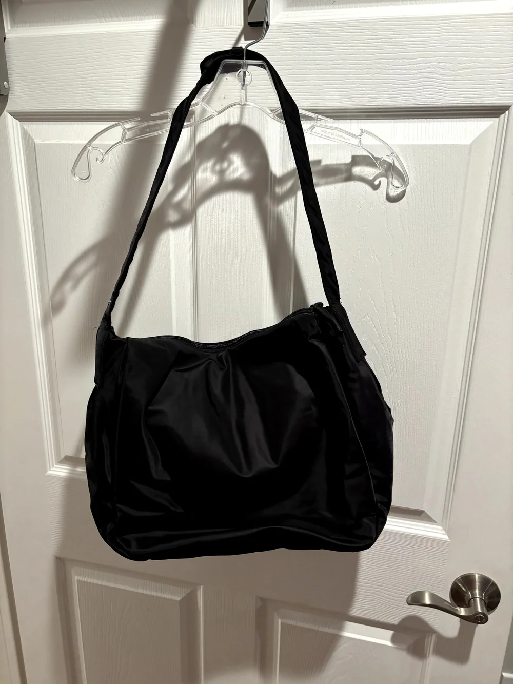 Vera Bradley Black Nylon Hobo Shoulder Bag